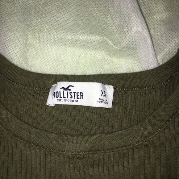 Hollister army green knot t-shirt - Picture 2 of 2